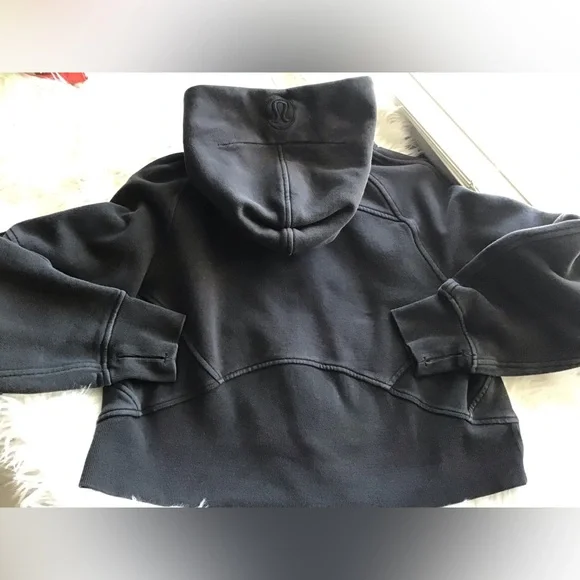 Lululemon oversized full-zip scuba black xs/s! - Picture 8 of 11